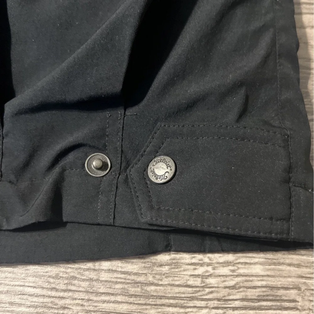 Titleist By Corbin Vintage Rain Jacket With Gore-Tex, Black/White/Teal Sz Large